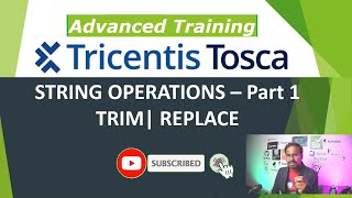 TRICENTIS Tosca 160  Lesson 38  String Operations – Part 1  Trim  Replace [upl. by Airotciv]