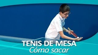 TENIS DE MESA 5 Cómo sacar [upl. by Kramer]