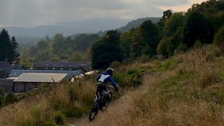 Comrie Croft in autumn unique place to ride greenrigcycles scottbikes [upl. by Frolick]