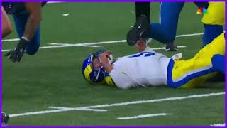 Matthew Stafford Injury vs the Lions NFL Playoffs [upl. by Nomit]