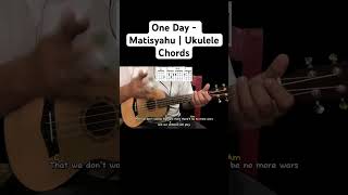 One Day  Matisyahu  Ukulele Chords [upl. by Eiramanna360]