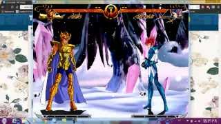 Saint Seiya Ultimate Cosmo  Aioria VS Alberich  Gameplay [upl. by Ateekal633]