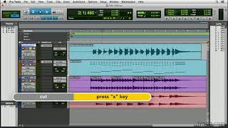 Pro Tools Tutorial  Editing and arranging clips [upl. by Aikemal397]