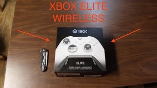 Special Edition Xbox Elite Controller White  UNBOXING  FIRST IMPRESSIONS [upl. by Ylahtan]