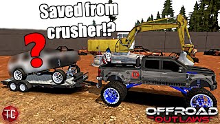 Offroad Outlaws SAVING a SQUATTED TRUCK from the CAR CRUSHER [upl. by Gnal]