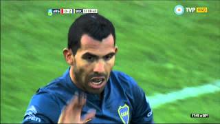 Gol de Tevez 02  Argentinos Juniors 1  3 Boca Juniors  Fecha 25 Torneo Argentino 2015 [upl. by Carce]