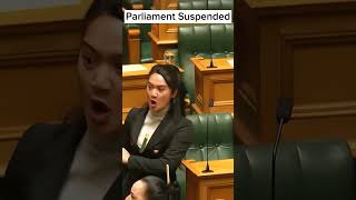 Parliament Suspended During Māori Haka [upl. by Corrianne940]