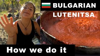 How we make our famous homemade Bulgarian lyutenitsa Village Recipe [upl. by Magdaia]