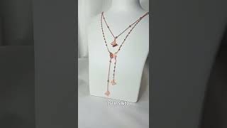 Rose gold double layer chain bollywood rosegold  Rose gold chain premium quality rose gold [upl. by Malorie]