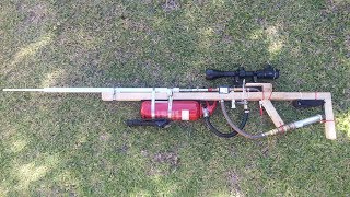 New And Improved Homemade QEV Air Rifle  Best Yet [upl. by Pete948]