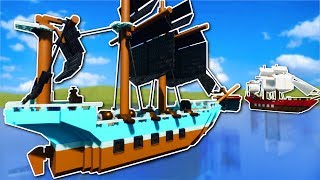 PIRATE SHIP BATTLE  Brick Rigs Multiplayer Gameplay  Lego pirate ship battle [upl. by Towrey596]