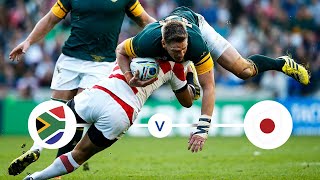 Classic Highlights Japan clash with South Africa in 2015 [upl. by Chere735]