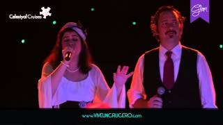 Café Aman Istanbul live on board  Celestyal Cruises Themed Events 2014 HD [upl. by Ruelu]