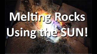 Melting Rocks with a Fresnel Lens [upl. by Nairred]