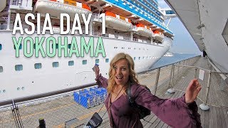 Asia Cruise Vlog Day 1 Yokohama Embarkation [upl. by Huoh]