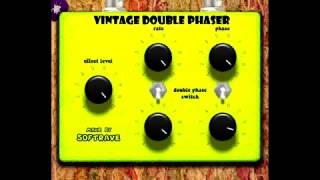 Vintage Double Phaser VST Demo by Softrave  guitar VST pedal with vintage warm sound [upl. by Feeley]