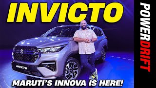 Maruti Suzuki Invicto is a ‘cheat code’ Innova Hycross  First Look  PowerDrift [upl. by Eneryt12]