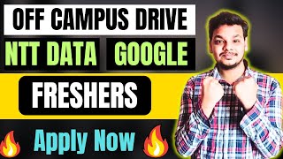 NTT Data Hiring  Google  Astrotalk  Cars24 OFF Campus Drive  2025 2024 Batch Hiring  Freshers [upl. by Sansen]