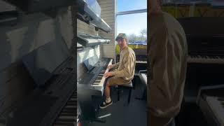 We found a piano in a music store and did this shorts [upl. by Keeton]