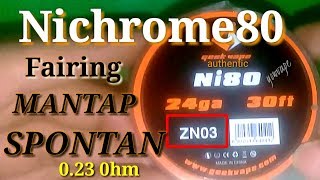 REVIEW  NI80 24 AWG BY GEEKVAPE  NICHROME [upl. by Annaed]