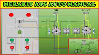 Cara Merakit Panel ATS PLN Genset Auto Manual Simulasi [upl. by Chico]