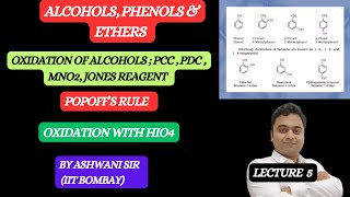 OXIDATION OF ALCOHOLS  PCC PDC  K2Cr2O7 MnO2  SWERN OXIDATION  POPOFFS RULE  JONES REAGENT [upl. by Adigun]