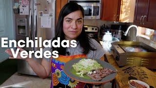 How to make the Best ENCHILADAS VERDES fast and easy [upl. by Narrad]