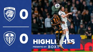 Highlights  Hull City 00 Leeds United  Rodon red card and huge miss [upl. by Balmuth]