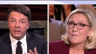 Lo scontro tra Matteo Renzi e Marine Le Pen  2019 [upl. by Acnoib610]