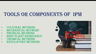 Tools or Components of IPM  Hindi Explanation ENTO 311 [upl. by Eerpud798]