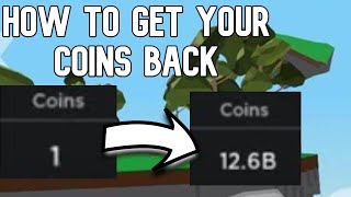 How To Get Your COINS BACK In Roblox Islands [upl. by Cheung]