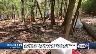 Laconia City Council considers changes to ordinance on camping on public lands [upl. by Amador62]