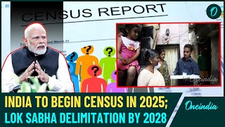 Census of India To Begin in 2025 Delimitation of Lok Sabha Seats To Be Completed By 2028 Reports [upl. by Pisarik]