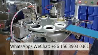 Fully automatic egg tart crust making machine large tart shell forming machine tartlet maker price [upl. by Enneirb]