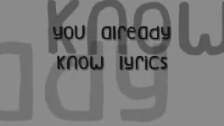 112U Already Know Lyrics [upl. by Aicilic]