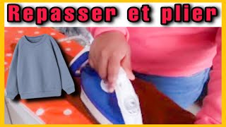 COMMENT REPASSER ET PLIER UN PULL  🧺 [upl. by Yevad749]