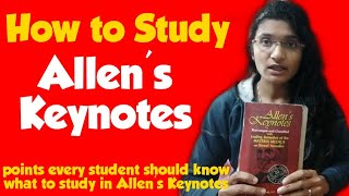 How to study Allens Keynotes  Point students should study from Allens Keynotes  Ailments from [upl. by Nomyar]