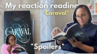 All my reactions reading CARAVAL by Stephanie Garber 📚✨  SPOILER Reading Vlog [upl. by Latonia420]