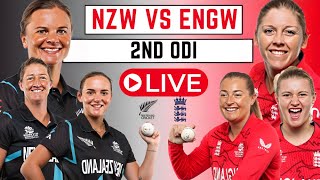 NZ W Vs ENG W Live  2nd ODI  New Zealand Women vs England Women  Cricket Live Match Today [upl. by Blau]