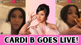 CARDI B SHARES HER THOUGHTS WITH FANS [upl. by Kenrick]