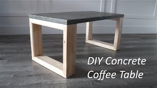 DIY Concrete Coffee Table [upl. by Lebasy]