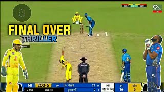 Vivo IPL 21  Final Over Thriller  Csk Vs MI  Real Cricket 20 [upl. by Buke109]