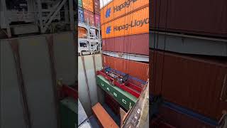 HapagLloyd Cartagena Express Ship  Ship Loding  Quay Crane  Container Terminal shortsytshorts [upl. by Deirdra]