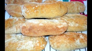 Pane tipo Ciabatta con lievito madre [upl. by Airdnat354]