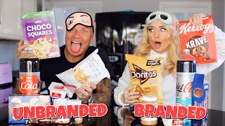 Branded VS Unbranded Food challenge with my Dad [upl. by Nnahaid155]