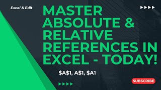 Master Absolute amp Relative References in Excel Easy Tips amp Practical Examples [upl. by Rhonda580]