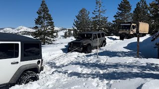 More snow wheeling with the LMTV [upl. by Aicercal]