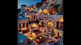 The houses of Santorini are like a dream from inside 💕 description below [upl. by Litman916]