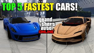 TOP 5 FASTEST CARS IN GTA 5 ONLINE  2024 Old Gen [upl. by Sonny]