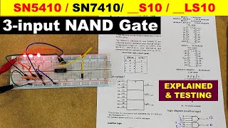 1016 SN7410 SN5410 Triple 3input NAND gate [upl. by Mcspadden]